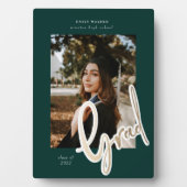 gouden script afstuderen bekendmaking foto fotoplaat (voorkant)