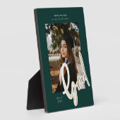 gouden script afstuderen bekendmaking foto fotoplaat (Zijkant)