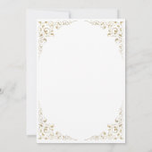 Gouden Script Botanische Frame Save The Date (Achterkant)