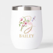 Gouden Script Letter B Monogram Gepersonaliseerde  (Achterkant)