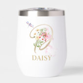 Gouden Script Letter D Monogram Gepersonaliseerde  (Voorkant)