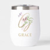 Gouden Script Letter G Monogram Gepersonaliseerde  (Voorkant)