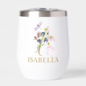 Gouden Script Letter I Monogram Gepersonaliseerde  (Voorkant)