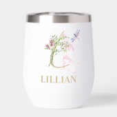 Gouden Script Letter L Monogram Gepersonaliseerde  (Achterkant)