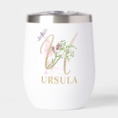 Gouden Script Letter U Monogram Gepersonaliseerde  (Voorkant)