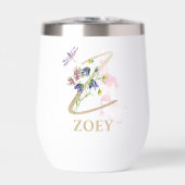 Gouden Script Letter Z Monogram Gepersonaliseerde  (Voorkant)