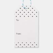 Gouden Script "Liefde" op Waterverf Hart Cadeaulabel (Achterkant)