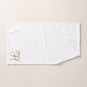 Gouden Script Monogram Handdoek (Handdoek)