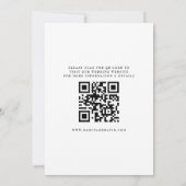 Gouden Script Qr Code Foto Huwelijk Save The Date (Achterkant)