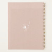 Gouden Script Toekomstige Mevrouw Roze Trouwplanne Planner (Achterkant)