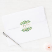 Gouden Script Vijftig jaar 50ste bruiloft Jubileum Ronde Sticker (Envelop)