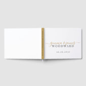 Gouden Script Zwarte Getrouwde Naam Gastenboek (Volledig)