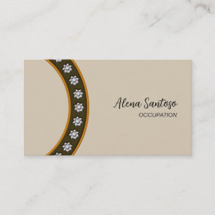 Gouden Sequin Bling Visitekaartje
