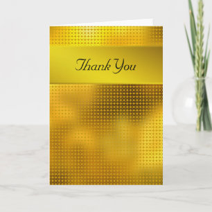 Gouden Sequin Dank u Bedankkaart