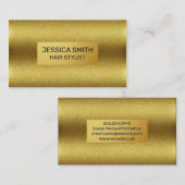 Gouden Shimmer en Metallic Faux Gold Visitekaartje (Voorkant / Achterkant)
