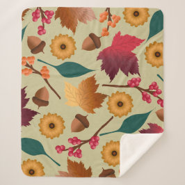 Gouden Shimmer Herfst Sherpa Blanket Deken