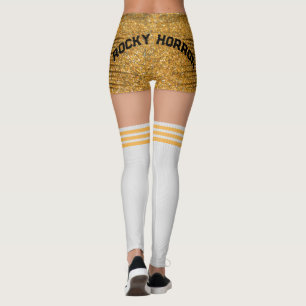 Gouden Shorts Knie Sokken Naam Roller Derby Leggings