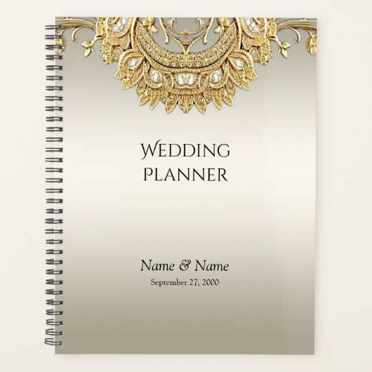 Gouden Sieraagendagenda Planner (Voorkant)
