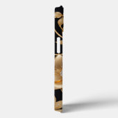 Gouden sieraden bloemenpatroon Elegant bloemontwer Case-Mate iPhone Case (Achterkant / Rechts)