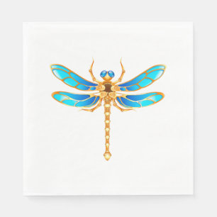 Gouden sieraden libel insect vip fun vector afbeel servet