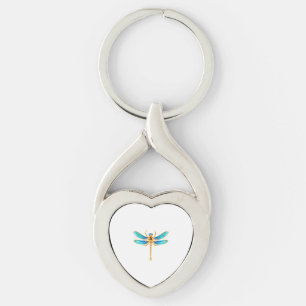 Gouden sieraden libel insect vip fun vector afbeel sleutelhanger