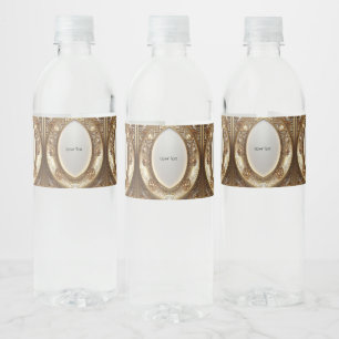 Gouden Sierlijk Frame Waterfles Label Etiket