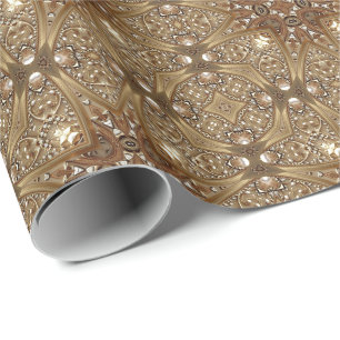 Gouden Sierlijk Inpakpapier
