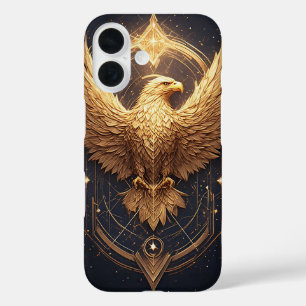 Gouden Sierlijke Adelaar iPhone 16 Hoesje