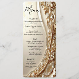 Gouden Sierlijke Bloemrijke Menu