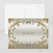Gouden Sierlijke Briefkaart (Voorkant / Achterkant)