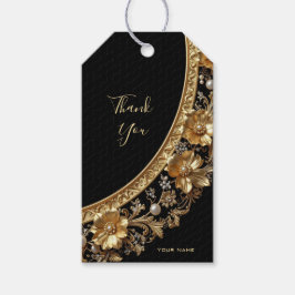 Gouden Sierlijke Cadeaubijsluiter Cadeaulabel