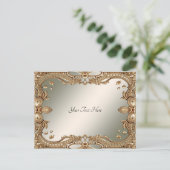 Gouden Sierlijst Ansichtkaart Briefkaart (Staand voorkant)