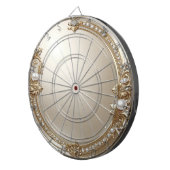 Gouden Sierlijst met Parels Dartbord (Voorkant Rechts)
