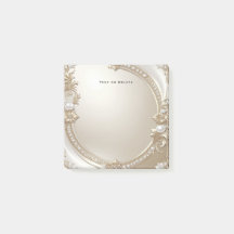 Gouden Sierlijst met Parels Post-it Notities