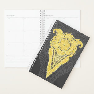 gouden siervlam planner