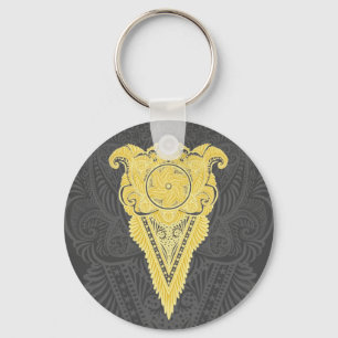 gouden siervlam sleutelhanger
