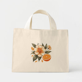Gouden Sinaasappels Bloesem met sinaasappel Mini Tote Bag