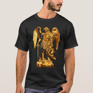 Gouden Sint Michaël de Aartsengel T-shirt