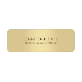 Gouden Sjabloon Professioneel Modern Classy Eenvou Etiket