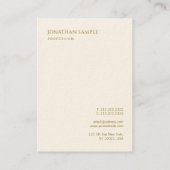  gouden Sjabloon Verticaal Visitekaartje (Achterkant)