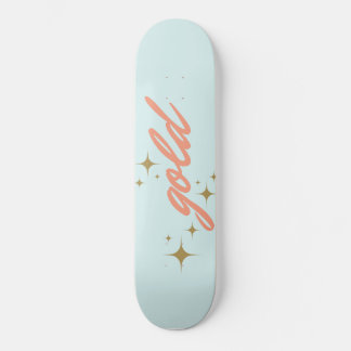gouden skateboard