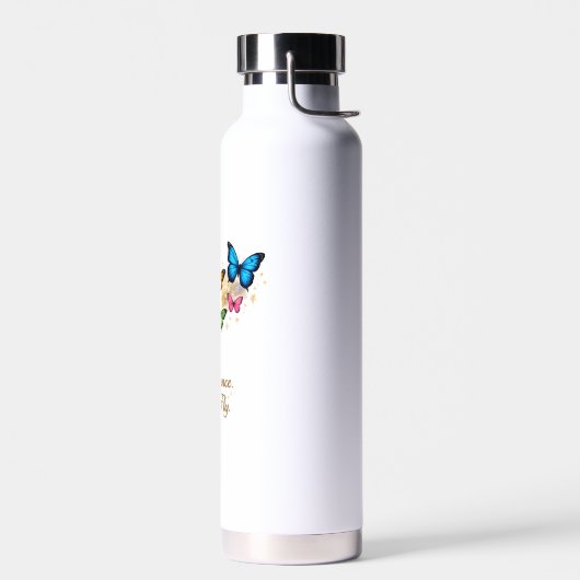 Gouden Sleutel en Vlinder Inspirerende Waterfles (Links)