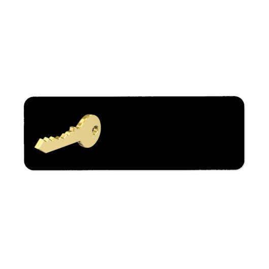 Gouden sleutel etiket (Voorkant)