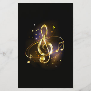 Gouden Sleutel Muziek Briefpapier