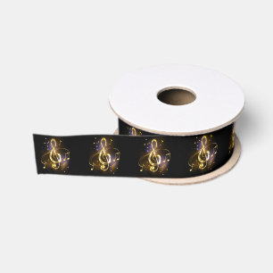 Gouden Sleutel Muziek Grosgrain Lint