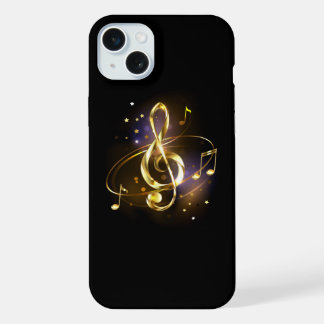 Gouden Sleutel Muziek iPhone 15 Plus Case