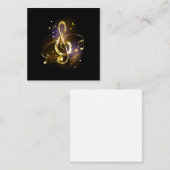 Gouden Sleutel Muziek Klantenkaartje (Voorkant / Achterkant)