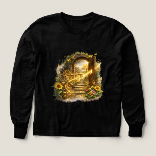 Gouden Sleutel tot Overvloed Tuin T-Shirt Inspir