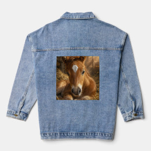 Gouden Sluimering zachte Veulen Denim Jacket