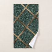 GOUDEN SMARAGD EDELSTENEN BADHANDDOEK SET BAD HANDDOEK (Handdoek)